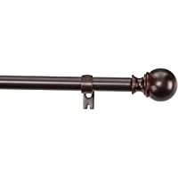 Los mejores  - AmazonBasics - Barra para cortinas con remates redondeados- 91-182 cm- Bronce